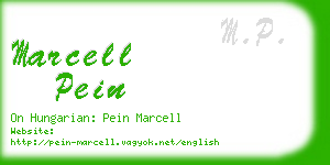 marcell pein business card